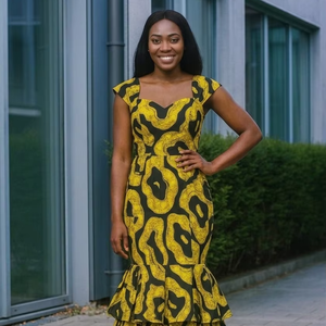 Tela de Algodón con Estampado Africano Vibrante, Estilo Ankara, para Confección de Vestidos, Manualidades, Ropa, Moda Tradicional, Textil de Camerún - Product Image 1