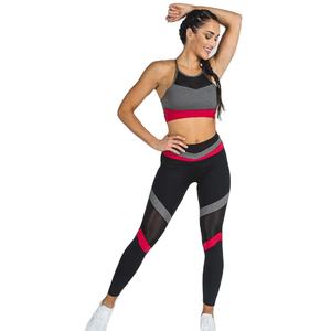 Conjunto de Yoga sin Costuras para Mujer, Talla Grande, Leggings de Cintura Alta, Sujetador Deportivo Acolchado, Conjunto de 2 Piezas de Spandex/Nylon, Transpirable - Product Image 1