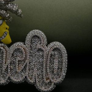Collar con Colgante de Bart Simpson Personalizado con Diamantes de Imitación, Estilo Hip Hop, Amuleto de Personaje de Dibujos Animados, Joyería de Lujo con Aspecto de Diamante, Regalo - Product Image 4