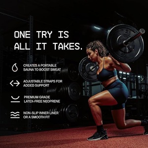 Cinturón de neopreno premium para el abdomen, banda de fitness que aumenta la sudoración, soporte ajustable para el núcleo, para hombres y mujeres, entrenamiento en el gimnasio, OEM - Product Image 3