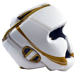 Protector de Cabeza de Boxeo de Cuero con Impresión de Logotipo Personalizado de Alta Calidad, Ajustable y Protector para Entrenamiento - Product Image 3