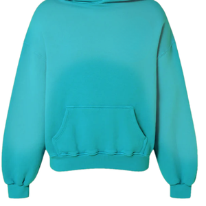 Sudadera con Capucha Personalizada Color Verde Azulado, Sudadera Extra Grande de Forro Polar para Hombre y Mujer, Fabricante de Sudaderas de Estilo Urbano - Product Image 2