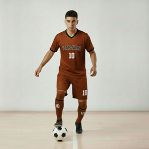 Conjunto Completo de Uniforme de Fútbol Transpirable de Alta Calidad y Secado Rápido para Hombre, Camiseta de Jugador, Chándal de Fútbol, Manga Corta - Product Image 1