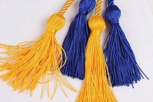 Nuevo Cordón Metálico Trenzado Azul y Dorado Modelo 2026 con Borlas para Uso en Prendas, con Precio Económico y Servicio OEM - Product Image 2