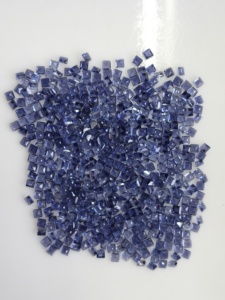 Iolite naturelle violette 2,5 mm, taille carrée à facettes, qualité supérieure, pierre précieuse en vrac, effets pleochroïques pour la fabrication de bijoux - Product Image 2