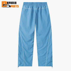 2026 Unisex Men's Custom Made Waterproof Windbreaker Set Hooded Elastic Waist Two-Piece Winter Streetwear Solid Printed - Product Image 6