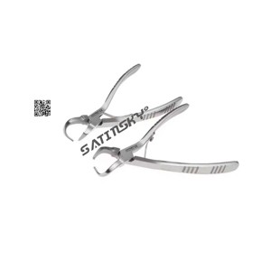 2 pièces, extracteur manuel de couronne dentaire, pinces d'extraction dentaire, pince à extrait de dents, haute qualité, certifié CE, outils chirurgicaux dentaires - Product Image 1
