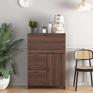 <b>Small</b> Spaces Home/Dormitory Bar <b>Cabinet</b> with <b>Storage</b> Drawer and Shelves Fold-up Desktop - Product Image 2