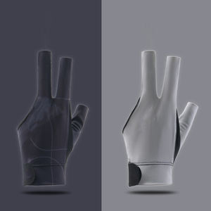 Gants de billard pour club, main gauche, tissu polyester, noir, gants de snooker professionnels, accessoires de billard pas chers - Product Image 2