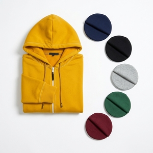 Custom Plain Blank <b>Zip</b> <b>Up</b> Hoodie Heavyweight Fleece Full <b>Zip</b> Hooded Jacket Oversized Streetwear Unisex Zipper Sweatshirts - Product Image 6