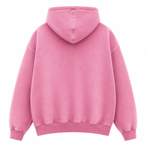 Premium Winter <b>Sun</b> Fade Streetwear Oversized Heavyweight Cotton Fleece Garment Dyed Pullover Hoodie OEM ODM - Product Image 6