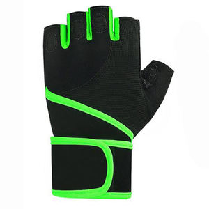 PU Half Finger Outdoor Touchscreen Compatible Gym <b>Gloves</b> Custom Logo Padded Palm Lightweight Weightlifting Fitness - Product Image 3
