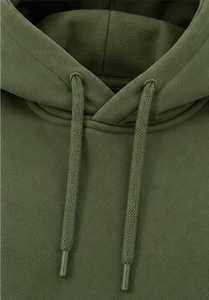 Men's Solid Olive Green <b>Hooded</b> Sweatshirt Regular Fit Cotton <b>Fleece</b> Casual Pullover with Front Pocket Winter Wear - Product Image 4
