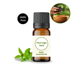 Huile essentielle de basilic sacré (Tulsi) Soins de la peau Aromathérapie Fraîche, épicée, herbacée et légèrement sucrée - Product Image 1