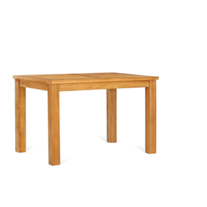 Table de salle à manger au design moderne, structure en teck, matériau durable pour la maison et le jardin. - Product Image 1