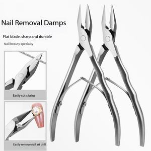 Coupe-ongles podologique robuste et épais pour ongles incarnés, en acier inoxydable, à mâchoires larges et courbées, instrument de pédicure - Product Image 1
