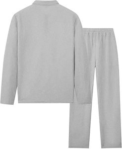 Conjunto Deportivo de 2 Piezas con Cierre Completo para Hombre, Traje Deportivo para Entrenamientos de Invierno - Product Image 2