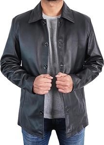Veste universitaire en cuir véritable personnalisée en gros, veste d'hiver pour homme, veste bomber - Product Image 3