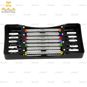 Curettes dentaires Gracey avec manches texturés, conçues pour les soins parodontaux, lot de 7 pièces, qualité supérieure R.A.A. INTERNATIONAL - Product Image 3