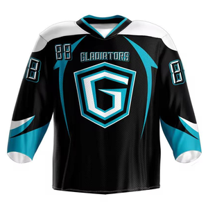 Camisetas de Hockey sobre Hielo Sublimadas Personalizadas de Moda 2026, Transpirables, de Verano, 100% Poliéster, de Alta Calidad - Product Image 1