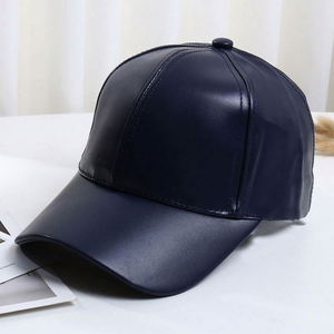 Gorra de Béisbol de Cuero Personalizada de 6 Paneles, Bordada, de Alta Calidad, al por Mayor de Fábrica, Unisex, Ajustable, de Cuero de Oveja Genuino - Product Image 5