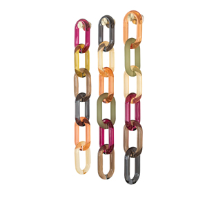 Customized Modern Acrylic Chain Wall Accents Handmade Modern Ornamental Resin Hanging for Home <b>Decor</b> Diwali Festival Ready - Product Image 1