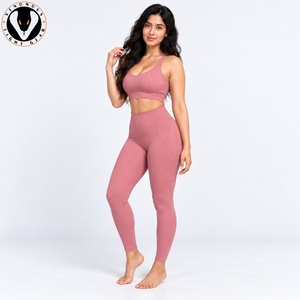 Conjunto de Yoga Moderno para Mujer, Material Flexible, Ajuste Soportativo para Fitness, Yoga, Ejercicio, Entrenamiento y Actividades al Aire Libre - Product Image 3