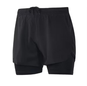 กางเกงขาสั้นลำลองผู้ชายขายส่ง สีพื้น ไซส์ใหญ่ เป็นมิตรกับสิ่งแวดล้อม แห้งเร็ว ระบายอากาศได้ดี ผ้าแคนวาส เอวกลาง มีเชือกผูก - Product Image 6