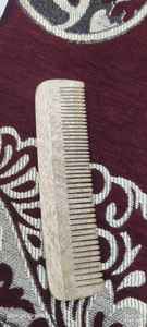 Peine de Cuerno de Buey Natural, Anti-Rotura, Dientes Lisos, Auténtico Peine de Cuerno de Búfalo Hecho a Mano, Estilo Moderno, Grabado Personalizado - Product Image 5