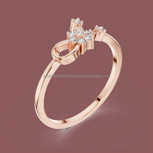 14K Elegant Party Wear <b>Ring</b> in Silver <b>CZ</b> Jewelry - Product Image 1