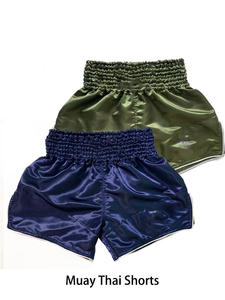 Pantalones Cortos Deportivos para Hombre, Muay Thai, Satén, Cintura Elástica, Entrenamiento, Gimnasio, Kickboxing, Ligeros, Estampado Colorido, Top de Muay Thai - Product Image 4