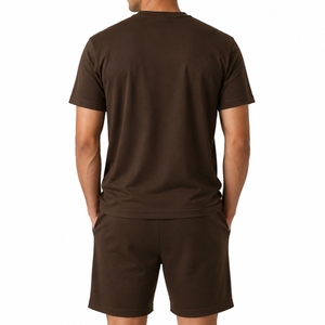 Custom Men T Shirt And Shorts <b>Set</b> Premium Outfit Comfortable Everyday Casual Wear Minimalist Fashion Style Soft Cotton Comfort - Product Image 2