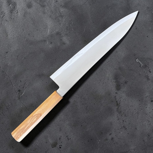 Couteau de chef japonais Gyuto de qualité supérieure |   Couteau de cuisine traditionnel en bois avec manche Wa |   Acier inoxydable à haute teneur en carbone de qualité industrielle OEM - Product Image 6