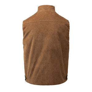 Gilet de chasse unisexe en toile et polyester, coupe ajustée, respirant, avec fermeture éclair intégrale, personnalisable avec logo OEM - Product Image 6