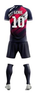Uniforme de Fútbol Personalizado para Hombre, Nuevo Estilo de Fabricante Profesional, Impreso, 100% Poliéster, Secado Rápido, Manga Corta, Adulto - Product Image 4