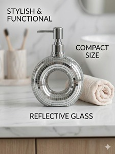 Distributeur de savon décoratif en cristal, flacon pompe, idéal pour la salle de bain, le comptoir de vanité, les occasions spéciales et les cadeaux. - Product Image 3