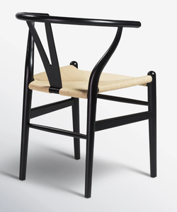 Fauteuil de salle à manger traditionnel en bois massif avec dossier ergonomique, finition noyer noir, pour la maison, le bar, la cuisine et les espaces publics - Vente en gros - Product Image 5