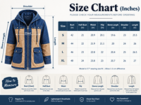 Veste à capuche en denim tricoté délavé pour femme, bleu beige, style utilitaire, panneaux contrastants simples, fermeture éclair sur le devant, veste décontractée pour l'hiver et l'automne