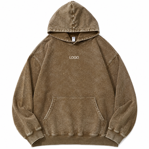 Sweat à capuche personnalisé vintage délavé, coupe oversize, style streetwear, en molleton épais, unisexe, fabricant de vêtements - Product Image 1