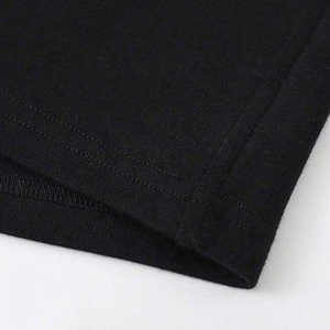 Shorts Bermuda en Coton Noir pour Homme, Taille Élastiquée avec Cordon, Poches Décontractées, Respirant, Tricoté, Taille Mi-Haute - Product Image 4