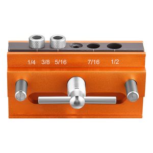 Kit di Punte Autocentranti con 6 Guide per Trapano in Lega di Alluminio, Utensili per Falegnameria per Punte Dritte da Legno - Product Image 1