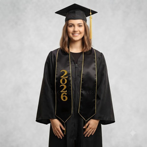 School College University <b>Graduation</b> <b>Sash</b> With Custom Printed Name Logo Year For Student <b>Graduation</b> Ceremony Party And Gift - Product Image 1