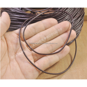 Cordón de Cuero Marrón Oscuro de 1.0 mm para Proyectos de Bricolaje, Joyería y Artesanías Hechas a Mano, Suministro de Fábrica - Product Image 5