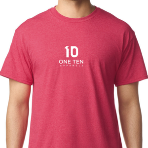Camiseta para Hombre, Color Rojo Jaspeado, Personalizada, de Algodón, Manga Corta, Cuello Redondo, Ropa Casual, Prenda Lisa al por Mayor - Product Image 5