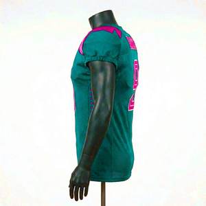 Maillot de football américain personnalisé, dernier design, manches courtes, 100% polyester, prix de gros, qualité supérieure, sublimation - Product Image 2