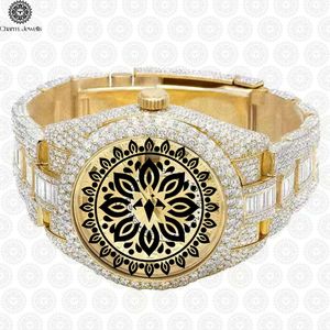 Reloj Mecánico Charm de Acero Inoxidable, Caja de 40 mm, Cristal Analógico, para Hombre, de Lujo, Estilo Vintage, Hip Hop, Resistente a Impactos, 10 Bar, Automático - Product Image 2