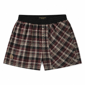 Shorts Boxer Ample Gothique à Carreaux Y2K en Coton Personnalisé Streetwear Faible MOQ Pakistan Mode Urbaine Taille Élastique Mi-haute - Product Image 2