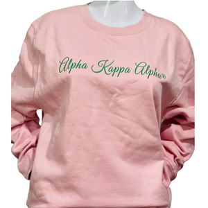 AKA <b>Pink</b> <b>Sweatshirt</b> for Women Classic Crewneck Long Sleeve Pullover Soft Fleece Sorority Casual Winter Fashion Comfortable - Product Image 1