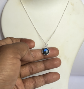 Handmade 5mm Chines <b>Amber</b> Pear Shape <b>Pendant</b> Necklace Stylish 925 Sterling Silver IGI Certified Anniversary Gift Trendy Jewelry - Product Image 3