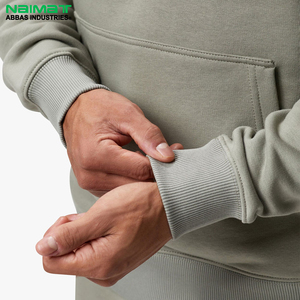 Survêtement homme imprimé écologique de haute qualité vert olive clair, sweat à capuche lourd et pantalon de survêtement 100 % coton Naimat - Product Image 5